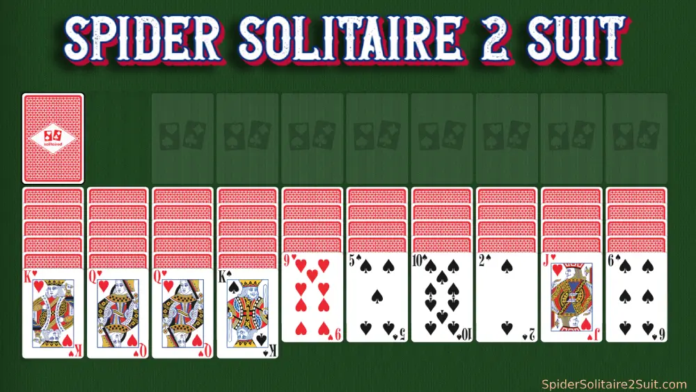 Spider Solitaire 2 Suit